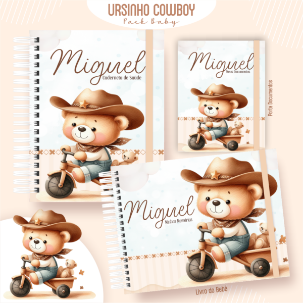 Kit Ursinho Cowboy